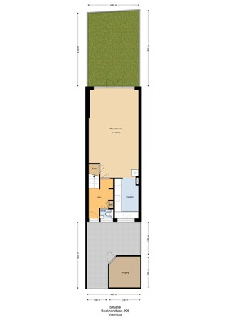 Floorplan - Boekhorstlaan 206, 2215 BL Voorhout